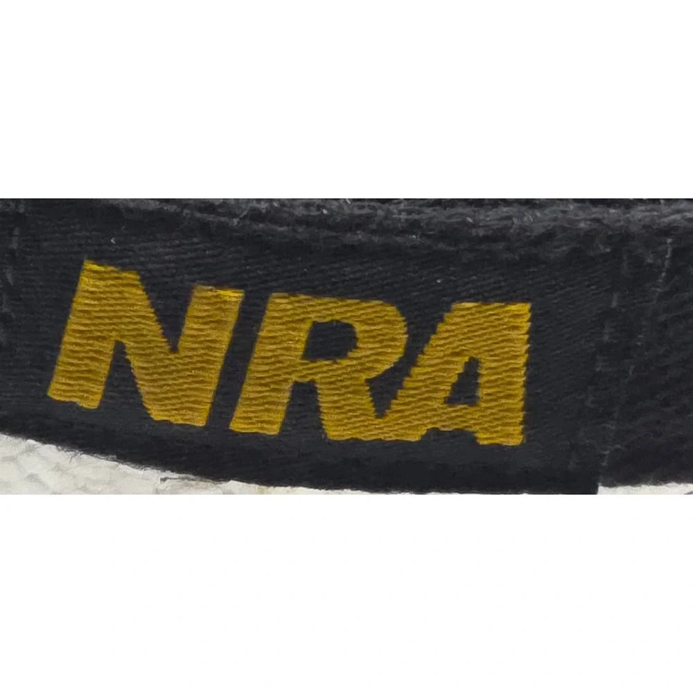 NRA Hat Black‎ Cap Gold Embroidered Logo American Flag Adult Baseball